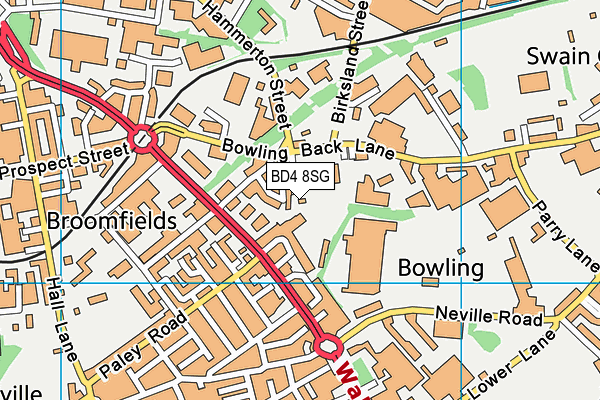 BD4 8SG map - OS VectorMap District (Ordnance Survey) BD4 8SG map - OS VectorMap District (Ordnance Survey)