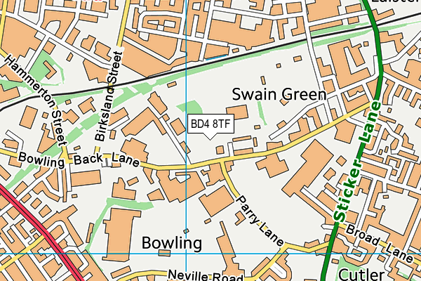 BD4 8TF map - OS VectorMap District (Ordnance Survey) BD4 8TF map - OS VectorMap District (Ordnance Survey)