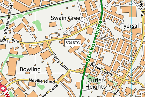 BD4 8TG map - OS VectorMap District (Ordnance Survey) BD4 8TG map - OS VectorMap District (Ordnance Survey)
