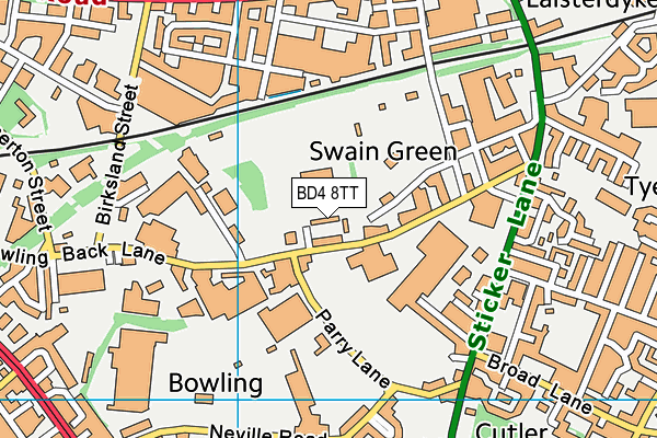 BD4 8TT map - OS VectorMap District (Ordnance Survey) BD4 8TT map - OS VectorMap District (Ordnance Survey)