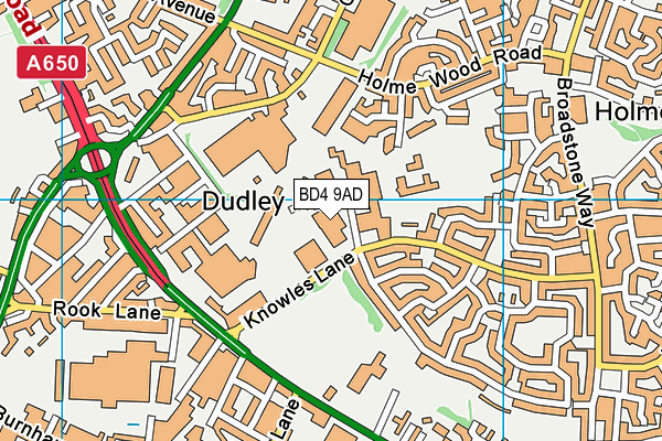 BD4 9AD map - OS VectorMap District (Ordnance Survey) BD4 9AD map - OS VectorMap District (Ordnance Survey)