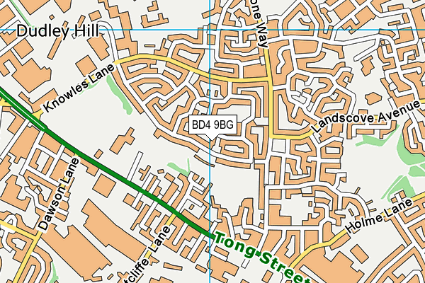 BD4 9BG map - OS VectorMap District (Ordnance Survey) BD4 9BG map - OS VectorMap District (Ordnance Survey)