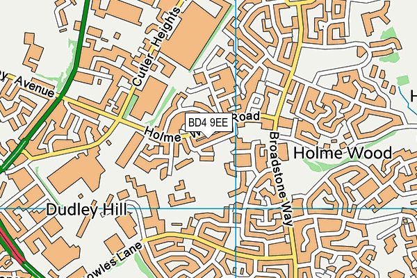 BD4 9EE map - OS VectorMap District (Ordnance Survey) BD4 9EE map - OS VectorMap District (Ordnance Survey)