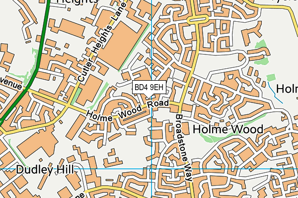 BD4 9EH map - OS VectorMap District (Ordnance Survey) BD4 9EH map - OS VectorMap District (Ordnance Survey)