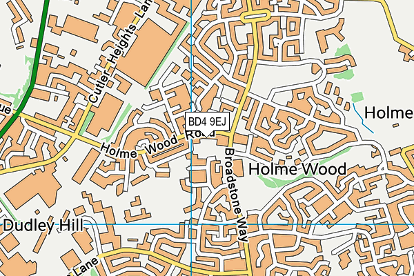 BD4 9EJ map - OS VectorMap District (Ordnance Survey) BD4 9EJ map - OS VectorMap District (Ordnance Survey)