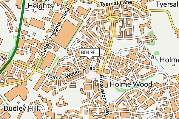 BD4 9EL map - OS VectorMap District (Ordnance Survey) BD4 9EL map - OS VectorMap District (Ordnance Survey)