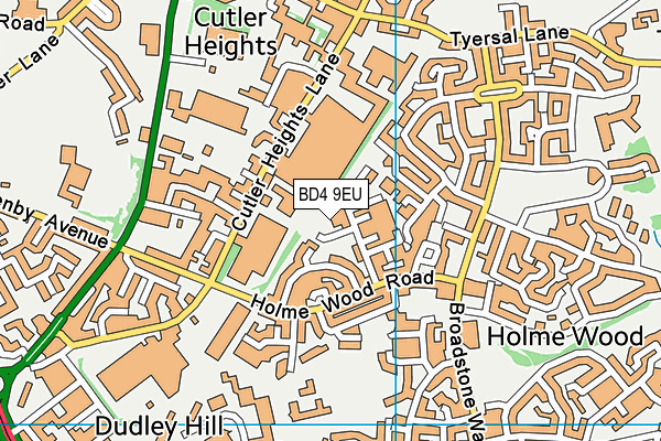 BD4 9EU map - OS VectorMap District (Ordnance Survey) BD4 9EU map - OS VectorMap District (Ordnance Survey)