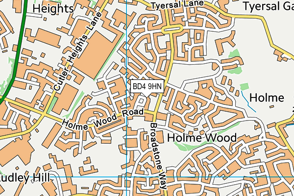 BD4 9HN map - OS VectorMap District (Ordnance Survey) BD4 9HN map - OS VectorMap District (Ordnance Survey)