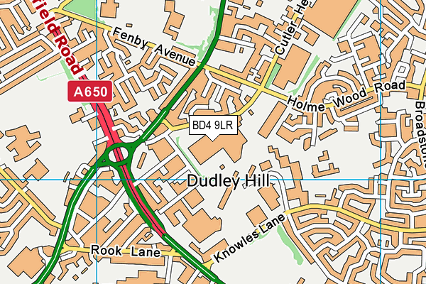 BD4 9LR map - OS VectorMap District (Ordnance Survey) BD4 9LR map - OS VectorMap District (Ordnance Survey)