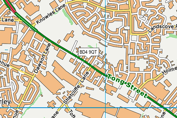BD4 9QT map - OS VectorMap District (Ordnance Survey) BD4 9QT map - OS VectorMap District (Ordnance Survey)