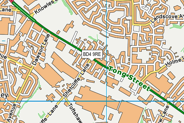 BD4 9RE map - OS VectorMap District (Ordnance Survey) BD4 9RE map - OS VectorMap District (Ordnance Survey)