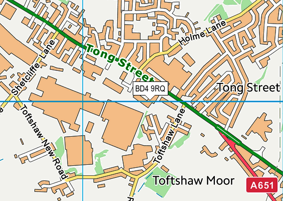 BD4 9RQ map - OS VectorMap District (Ordnance Survey) BD4 9RQ map - OS VectorMap District (Ordnance Survey)