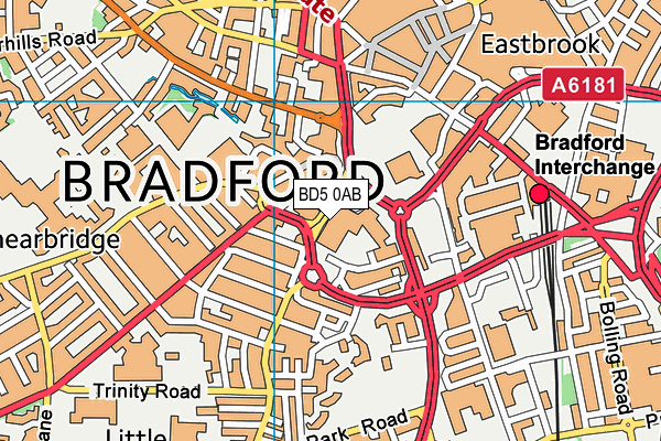 BD5 0AB map - OS VectorMap District (Ordnance Survey) BD5 0AB map - OS VectorMap District (Ordnance Survey)