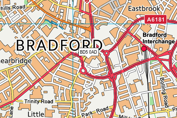 BD5 0AD map - OS VectorMap District (Ordnance Survey) BD5 0AD map - OS VectorMap District (Ordnance Survey)