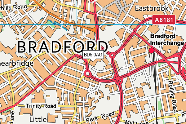 BD5 0AG map - OS VectorMap District (Ordnance Survey) BD5 0AG map - OS VectorMap District (Ordnance Survey)