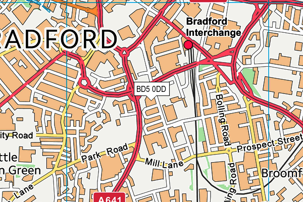 BD5 0DD map - OS VectorMap District (Ordnance Survey) BD5 0DD map - OS VectorMap District (Ordnance Survey)