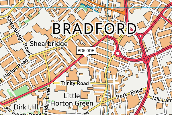 BD5 0DE map - OS VectorMap District (Ordnance Survey) BD5 0DE map - OS VectorMap District (Ordnance Survey)
