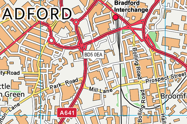 BD5 0EA map - OS VectorMap District (Ordnance Survey) BD5 0EA map - OS VectorMap District (Ordnance Survey)