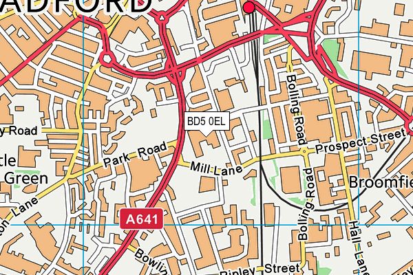 BD5 0EL map - OS VectorMap District (Ordnance Survey) BD5 0EL map - OS VectorMap District (Ordnance Survey)