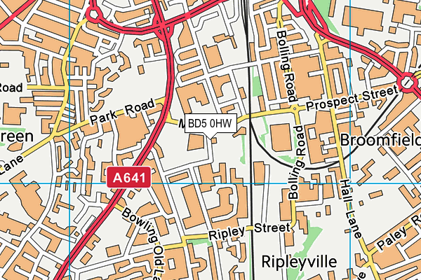 BD5 0HW map - OS VectorMap District (Ordnance Survey) BD5 0HW map - OS VectorMap District (Ordnance Survey)