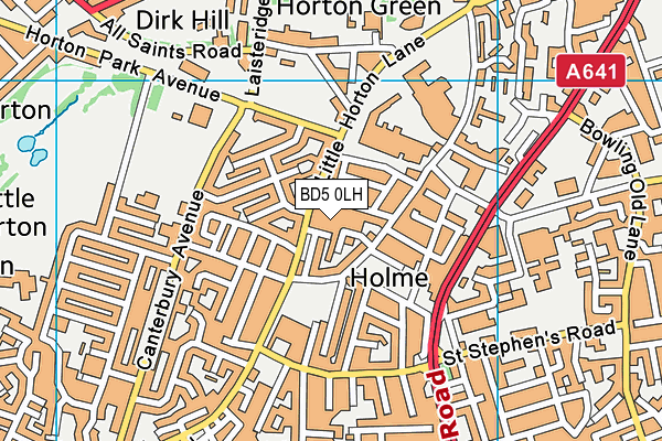 BD5 0LH map - OS VectorMap District (Ordnance Survey) BD5 0LH map - OS VectorMap District (Ordnance Survey)
