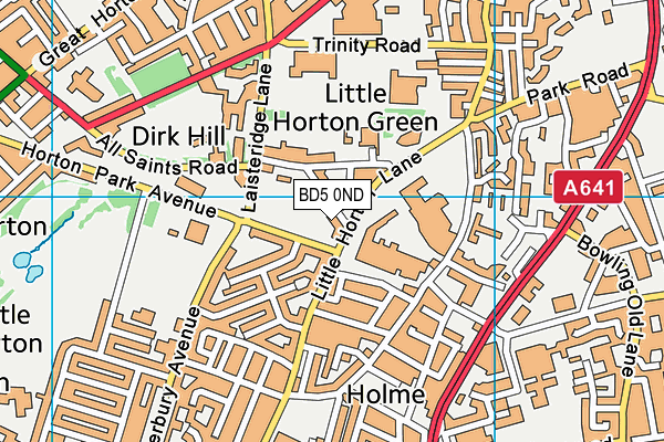 BD5 0ND map - OS VectorMap District (Ordnance Survey) BD5 0ND map - OS VectorMap District (Ordnance Survey)