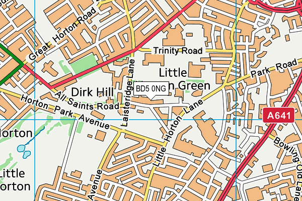 BD5 0NG map - OS VectorMap District (Ordnance Survey) BD5 0NG map - OS VectorMap District (Ordnance Survey)