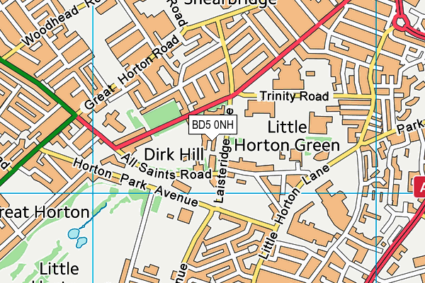 BD5 0NH map - OS VectorMap District (Ordnance Survey) BD5 0NH map - OS VectorMap District (Ordnance Survey)