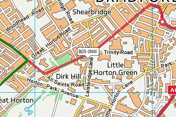 BD5 0NW map - OS VectorMap District (Ordnance Survey) BD5 0NW map - OS VectorMap District (Ordnance Survey)
