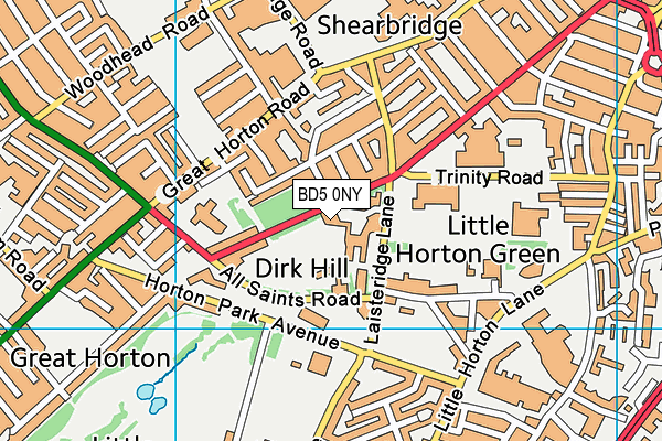 BD5 0NY map - OS VectorMap District (Ordnance Survey) BD5 0NY map - OS VectorMap District (Ordnance Survey)