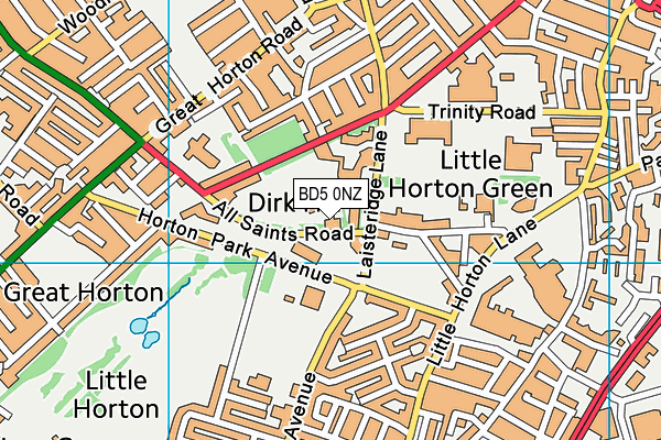 BD5 0NZ map - OS VectorMap District (Ordnance Survey) BD5 0NZ map - OS VectorMap District (Ordnance Survey)