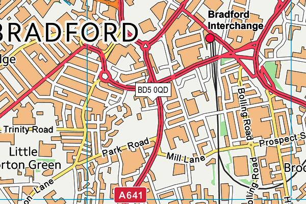 BD5 0QD map - OS VectorMap District (Ordnance Survey) BD5 0QD map - OS VectorMap District (Ordnance Survey)