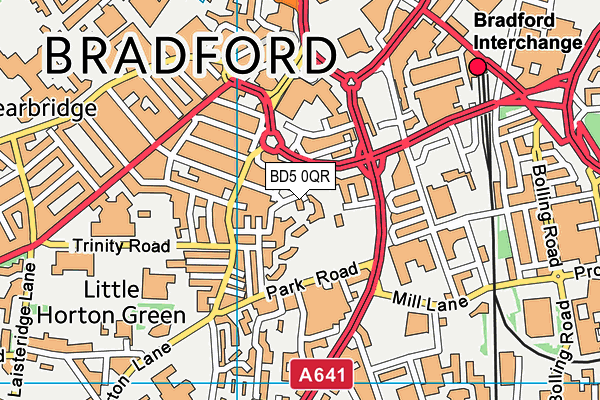 BD5 0QR map - OS VectorMap District (Ordnance Survey) BD5 0QR map - OS VectorMap District (Ordnance Survey)