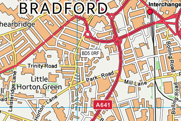 BD5 0RF map - OS VectorMap District (Ordnance Survey) BD5 0RF map - OS VectorMap District (Ordnance Survey)