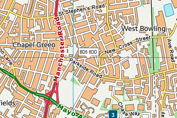 BD5 8DD map - OS VectorMap District (Ordnance Survey) BD5 8DD map - OS VectorMap District (Ordnance Survey)