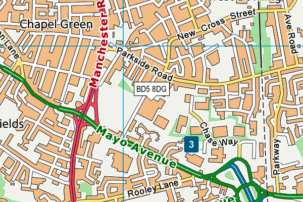 BD5 8DG map - OS VectorMap District (Ordnance Survey) BD5 8DG map - OS VectorMap District (Ordnance Survey)