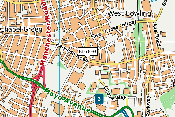 BD5 8EG map - OS VectorMap District (Ordnance Survey) BD5 8EG map - OS VectorMap District (Ordnance Survey)