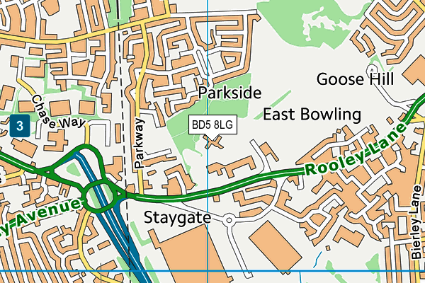 BD5 8LG map - OS VectorMap District (Ordnance Survey) BD5 8LG map - OS VectorMap District (Ordnance Survey)