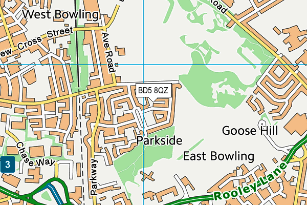 BD5 8QZ map - OS VectorMap District (Ordnance Survey) BD5 8QZ map - OS VectorMap District (Ordnance Survey)