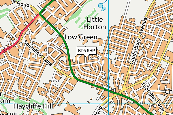BD5 9HP map - OS VectorMap District (Ordnance Survey) BD5 9HP map - OS VectorMap District (Ordnance Survey)