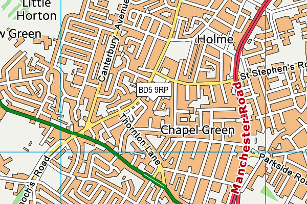 BD5 9RP map - OS VectorMap District (Ordnance Survey) BD5 9RP map - OS VectorMap District (Ordnance Survey)