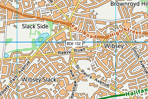BD6 1SZ map - OS VectorMap District (Ordnance Survey) BD6 1SZ map - OS VectorMap District (Ordnance Survey)