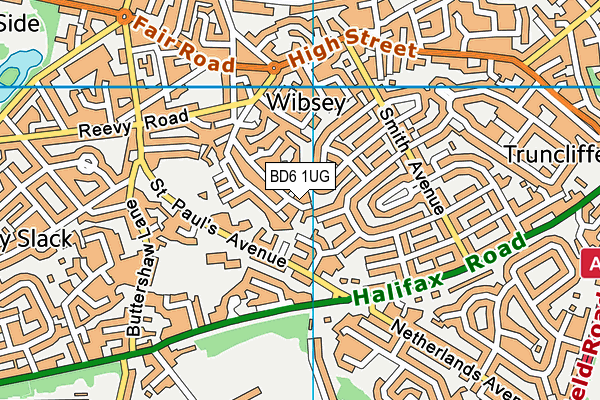 BD6 1UG map - OS VectorMap District (Ordnance Survey) BD6 1UG map - OS VectorMap District (Ordnance Survey)