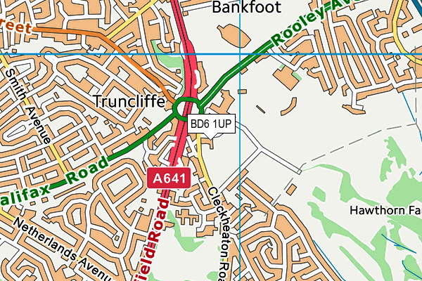 BD6 1UP map - OS VectorMap District (Ordnance Survey) BD6 1UP map - OS VectorMap District (Ordnance Survey)