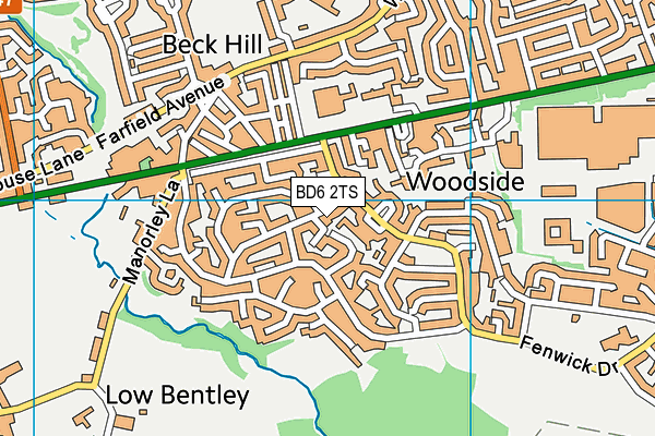 BD6 2TS map - OS VectorMap District (Ordnance Survey) BD6 2TS map - OS VectorMap District (Ordnance Survey)