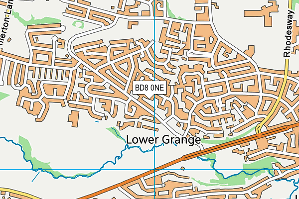 BD8 0NE map - OS VectorMap District (Ordnance Survey) BD8 0NE map - OS VectorMap District (Ordnance Survey)