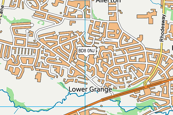 BD8 0NJ map - OS VectorMap District (Ordnance Survey) BD8 0NJ map - OS VectorMap District (Ordnance Survey)