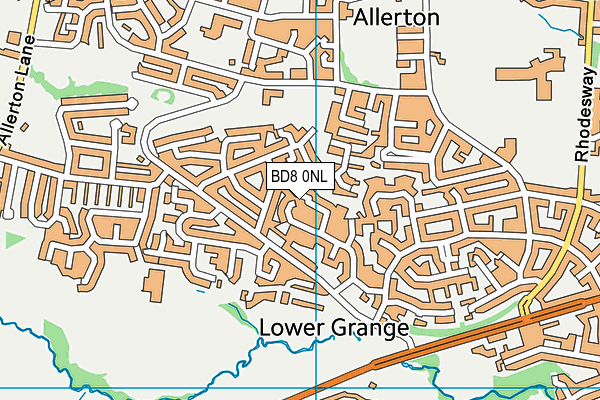 BD8 0NL map - OS VectorMap District (Ordnance Survey) BD8 0NL map - OS VectorMap District (Ordnance Survey)