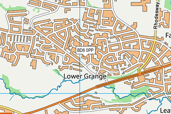 BD8 0PP map - OS VectorMap District (Ordnance Survey) BD8 0PP map - OS VectorMap District (Ordnance Survey)