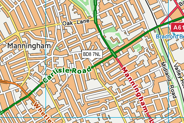 BD8 7NL map - OS VectorMap District (Ordnance Survey) BD8 7NL map - OS VectorMap District (Ordnance Survey)